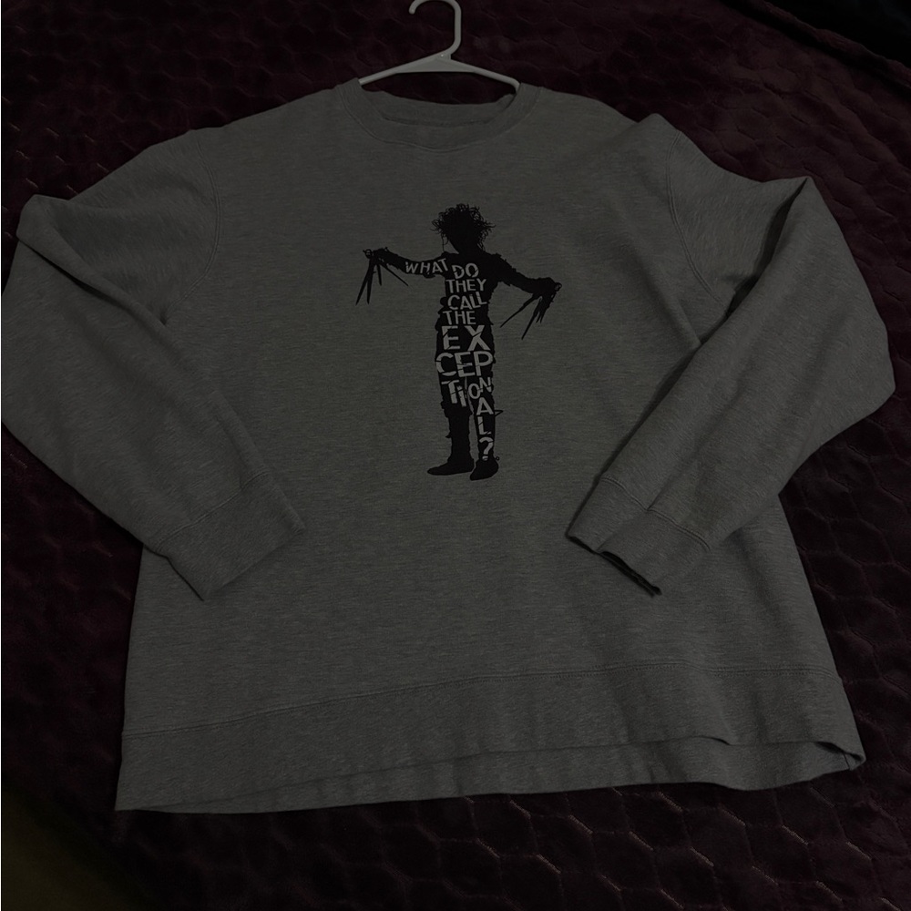 Tim Burton’s Edward Scissorhands Movie Quote Sweatshirt